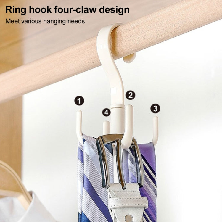 Rotatable Tie Belt Wardrobe Storage Hook