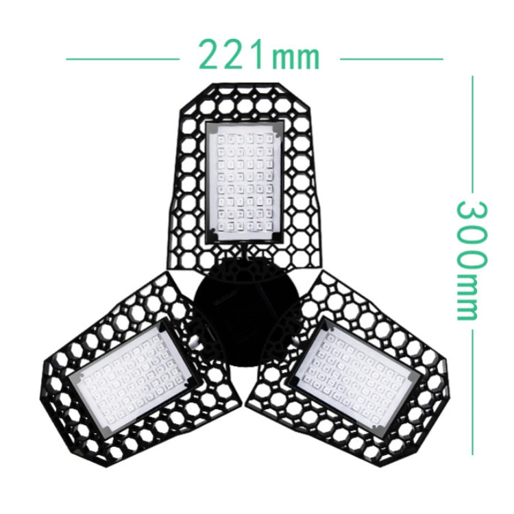 LED E27 Plant Growth Light Three-leaf Folding Seedling Planting Supplement Light