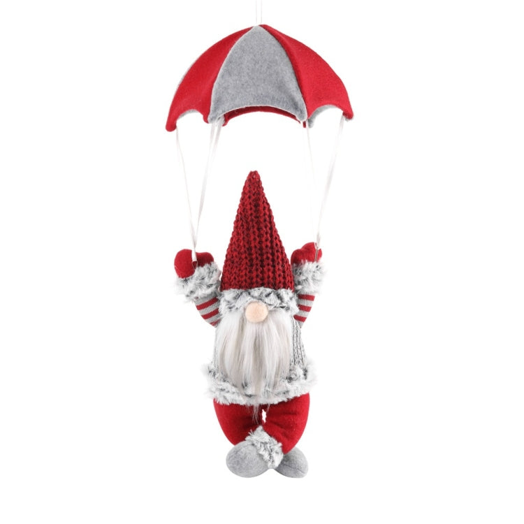 Faceless Skydiving Santa Claus Christmas Window Hanging Decorations