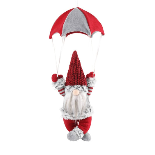 Faceless Skydiving Santa Claus Christmas Window Hanging Decorations