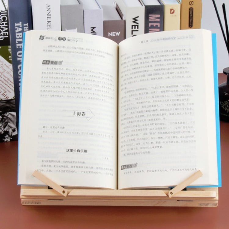 Wooden Reading Rack Children Notebook Stand Anti-myopia Book Stand