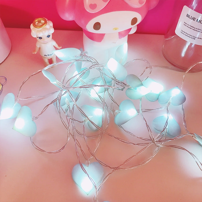 LED Fairy Lights Love Heart Lantern Navidad String Lights Holiday Lighting Bedroom Home Decoracion
