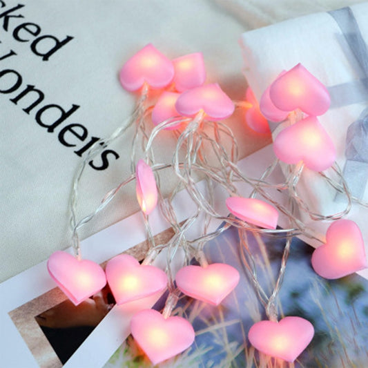 LED Fairy Lights Love Heart Lantern Navidad String Lights Holiday Lighting Bedroom Home Decoracion