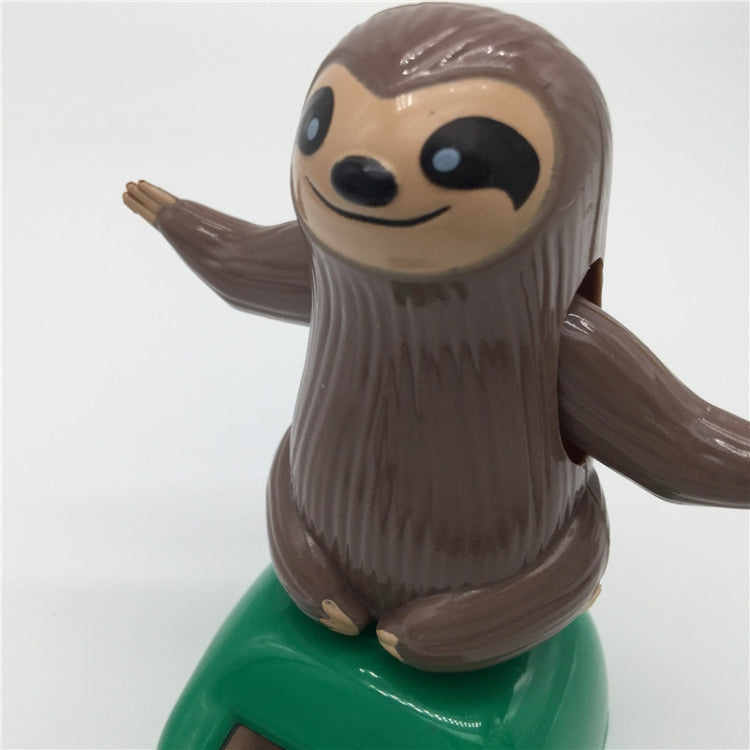 Novelty Solar Toys Plastic ABS Sloth Solar Powered Dancing for Car Decoration