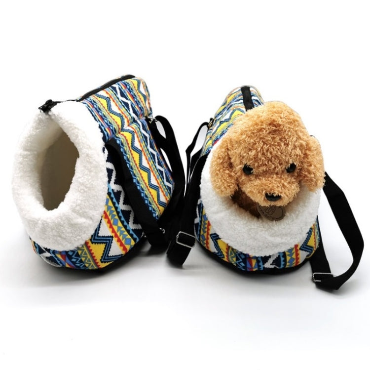 Retro Pet Carrying Bag Comfortable & Breathable Backpack For Cats And Dogs