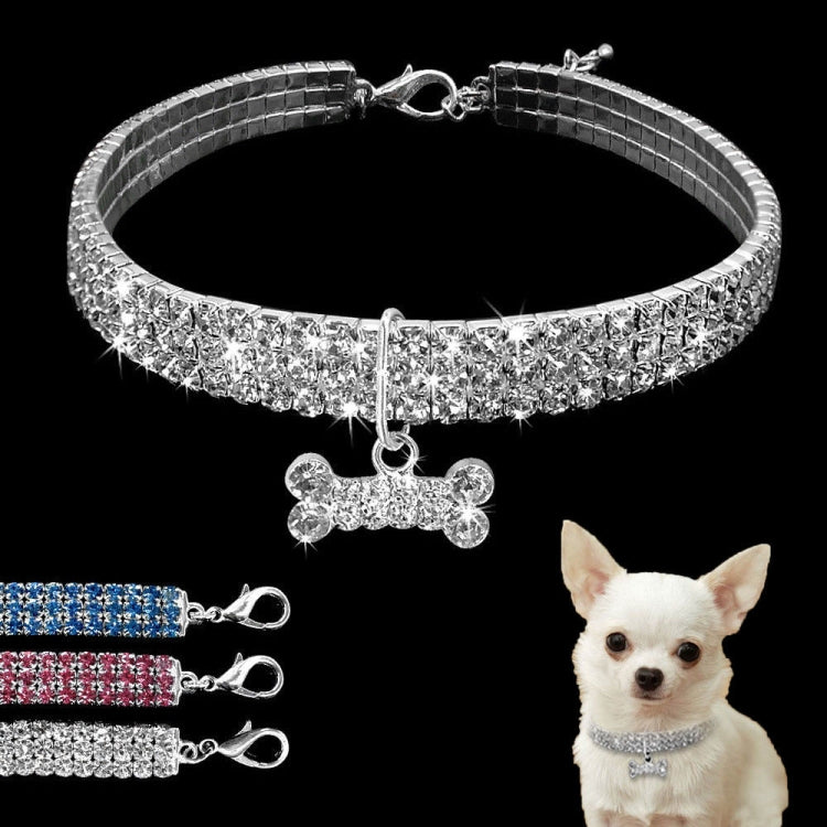 Bling Rhinestone Dog Collar Crystal Puppy Chihuahua Pet Dog Collars Leash For Small Dogs Mascotas Accessories