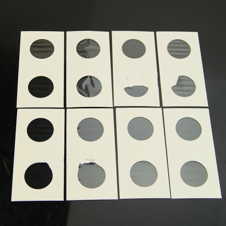 50 PCS / 3 Sets 40mm Diameter Coin Protector Square Coin Collection Paper Clip