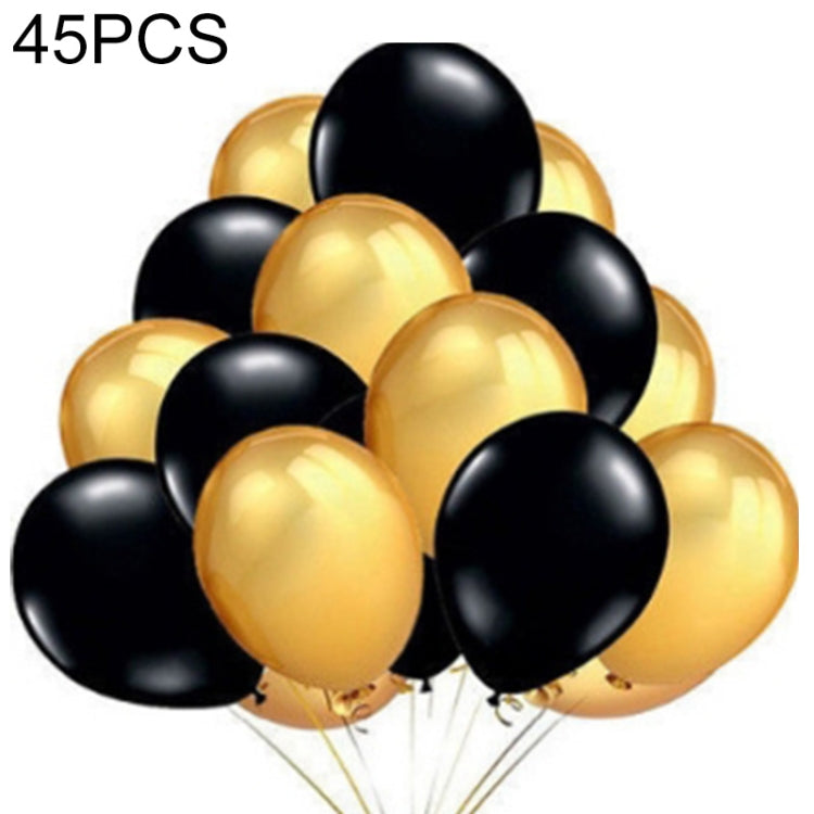 45 PCS/Lot 12 Inch Pearl Latex Balloons Birthday Wedding Party Decor with Colored Ribbon