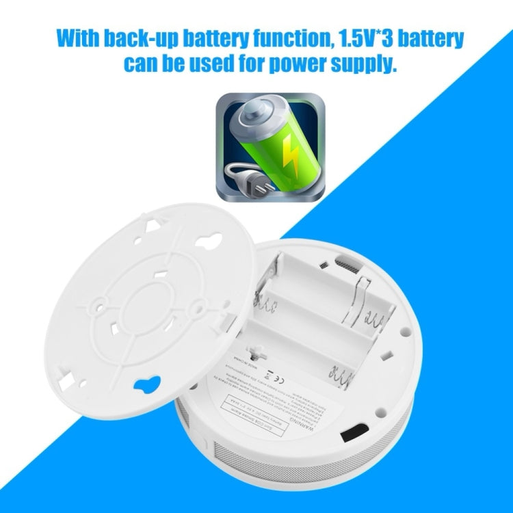 JKD-512COM CO Smoke Detector Live Voice Alarm Carbon Monoxide Leakage Sensor with LCD Display
