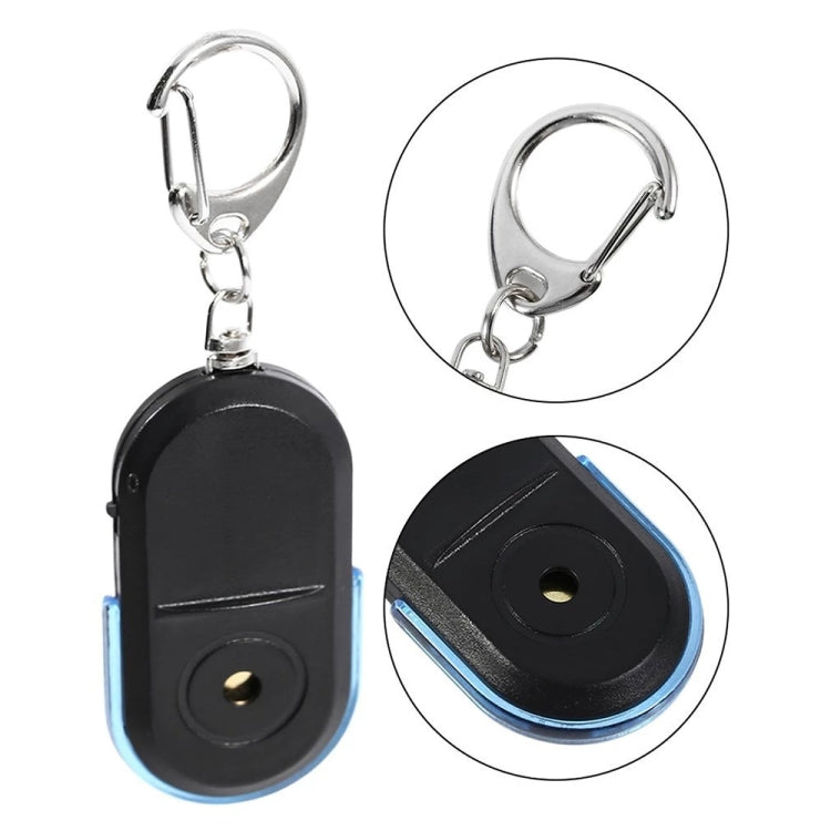 5 PCS Portable Anti-Lost Alarm Key Finder Wireless Whistle Sound LED Light Locator Finder