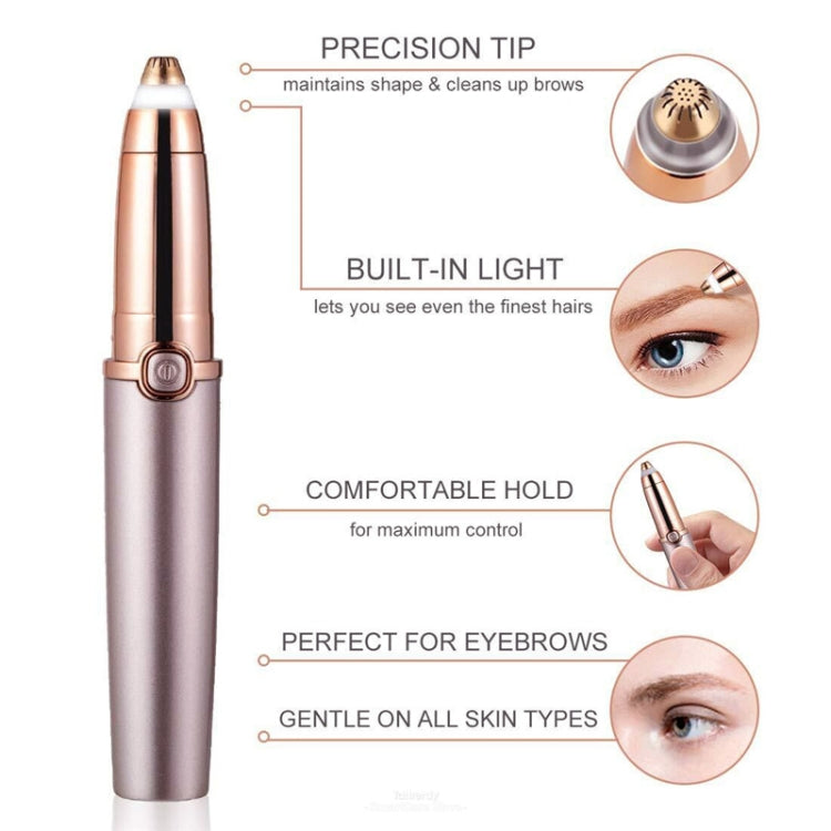 Push Button Electric Eyebrow Trimmer Automatic Hair Removal Device