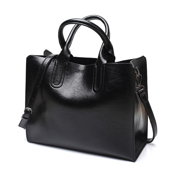 Leather Handbags Big Women Bag Casual Female Bags Trunk Tote Shoulder Bag Ladies Large Bolsos
