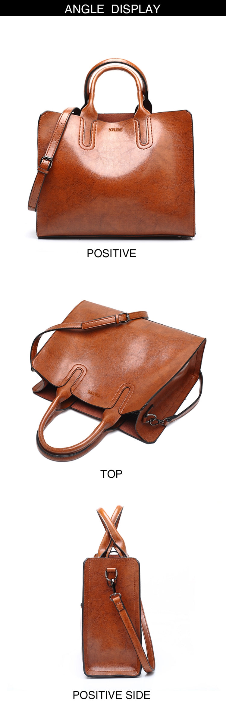 Leather Handbags Big Women Bag Casual Female Bags Trunk Tote Shoulder Bag Ladies Large Bolsos