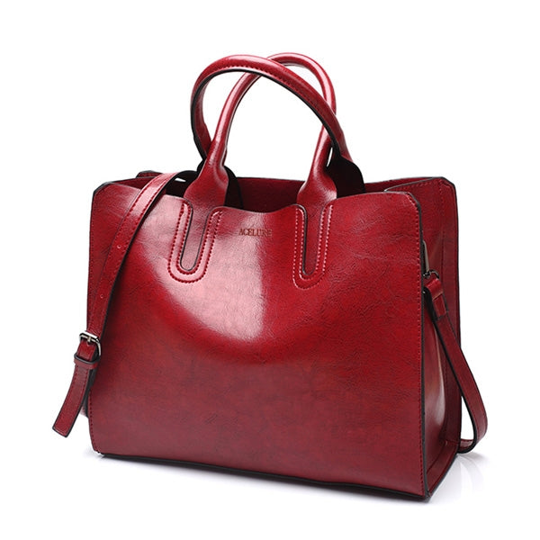 Leather Handbags Big Women Bag Casual Female Bags Trunk Tote Shoulder Bag Ladies Large Bolsos