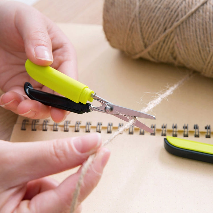 Portable Shears Paper Cutting Folding Safety Mini Stationery Scissors