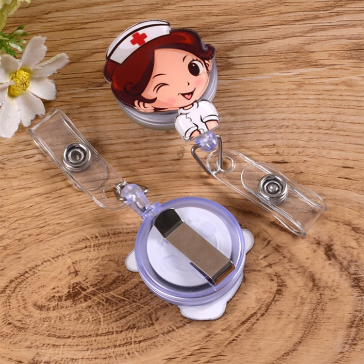 Cute Retractable Badge Reel Student Nurse ID Name Card Badge