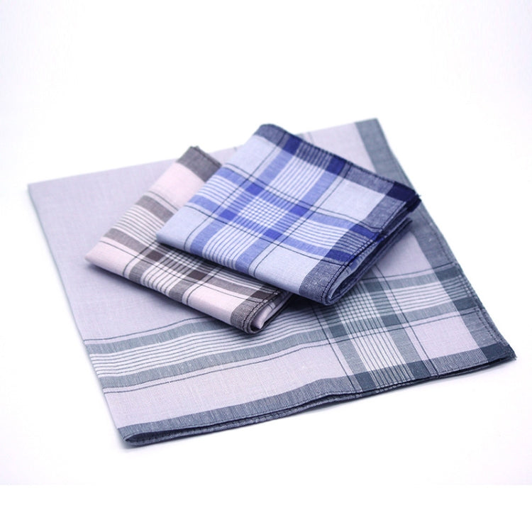 Multicolor Plaid Stripe Men Pocket Squares Business Chest Towel Handkerchiefs  100% Cotton