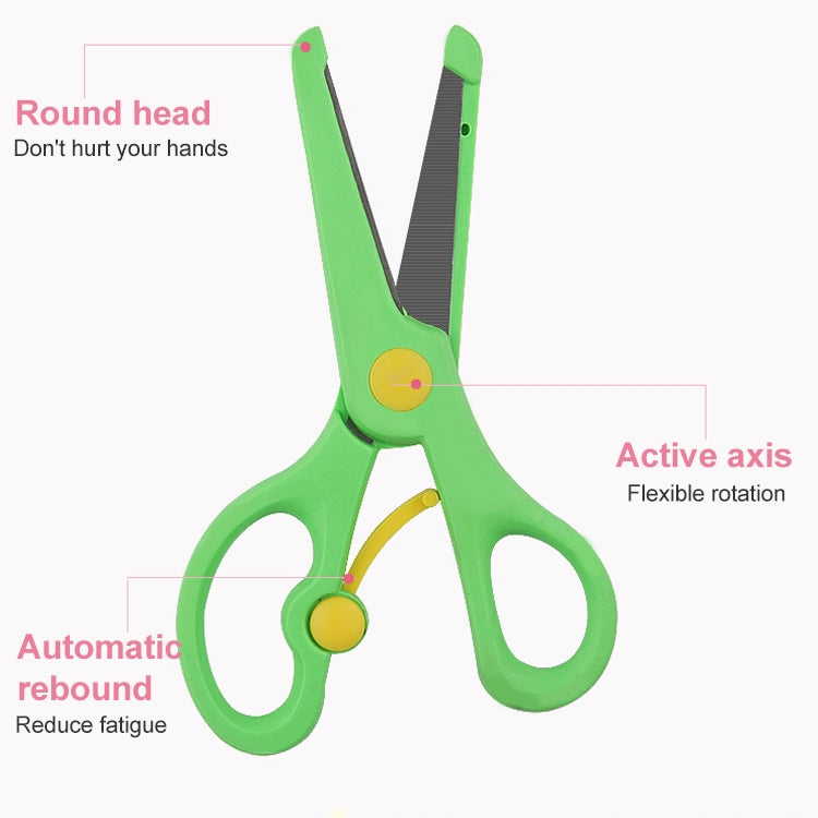 Elastic Safety Scissors Candy-Colored Knife