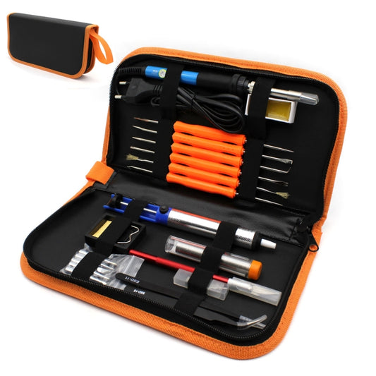 60W Adjustable Temperature Electric Soldering Iron Kit + 5 PCS Tips Portable Welding Repair Tool Tweezers Hobby knife
