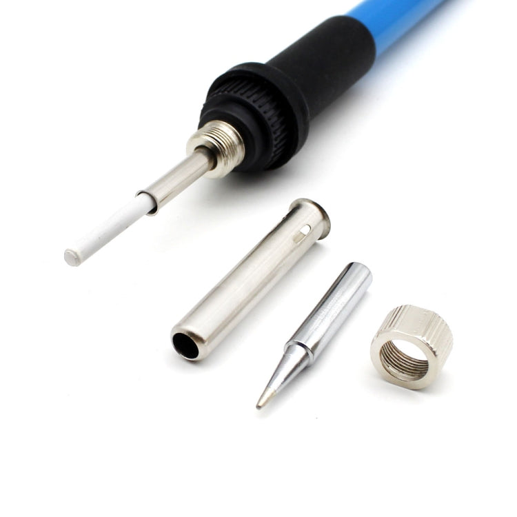 60W Adjustable Temperature Electric Soldering Iron Kit + 5 PCS Tips Portable Welding Repair Tool Tweezers Hobby knife