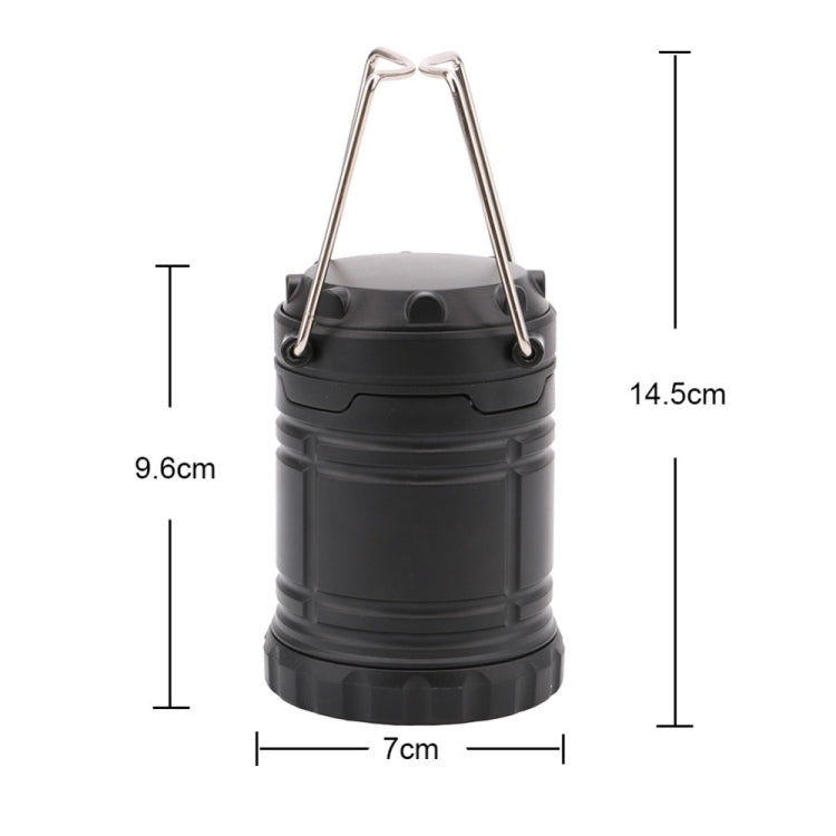 3W Portable COB LED Lantern Collapsible Tent Lamp Outdoor Waterproof Camping Hiking Light, 3W