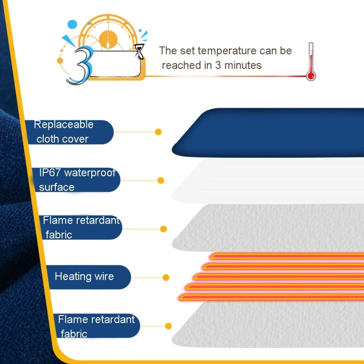 Pet Heating Pad Waterproof and Anti-Scratch Electric Blanket, Size: 60x45cm