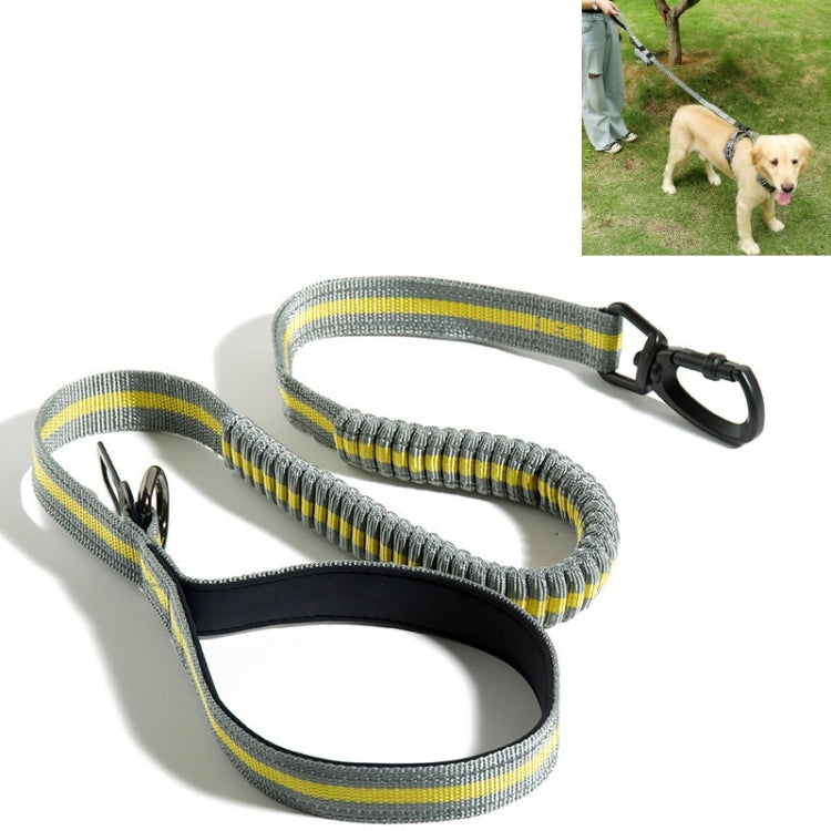 Dog Outdoor Anti-Scourge Traction Rope Nylon Reflective Elastic Stretch Dog Walking Rope