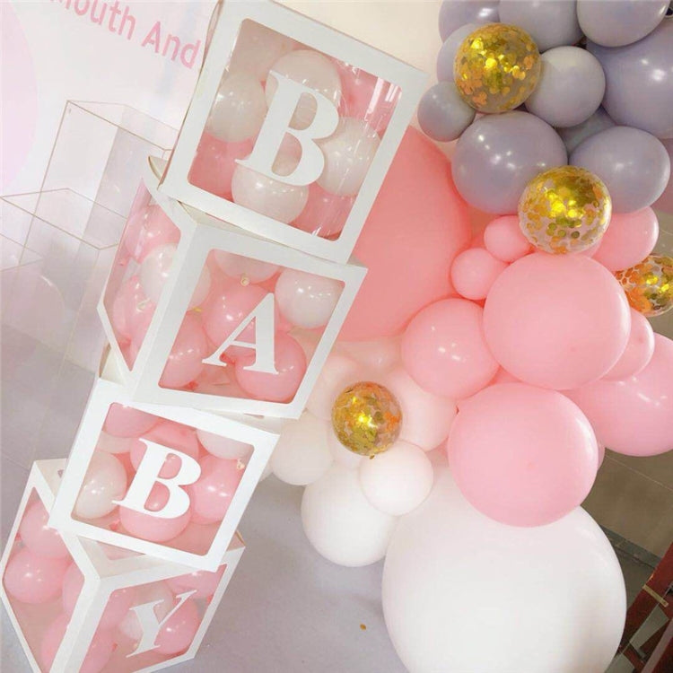 Wedding Birthday Party Decoration Transparent Letter Balloon Box