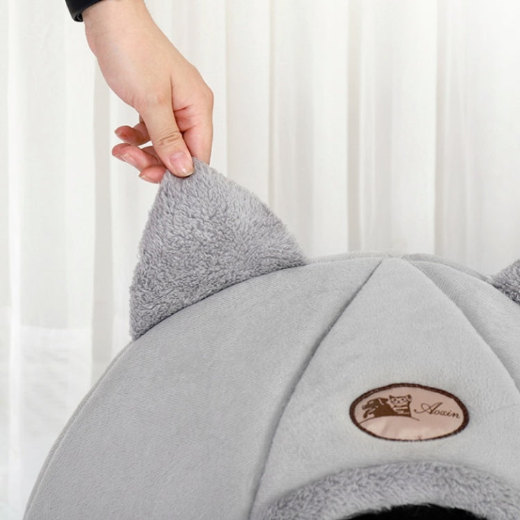 Winter Semi-Closed Warm & Velvet Round Pet Nest