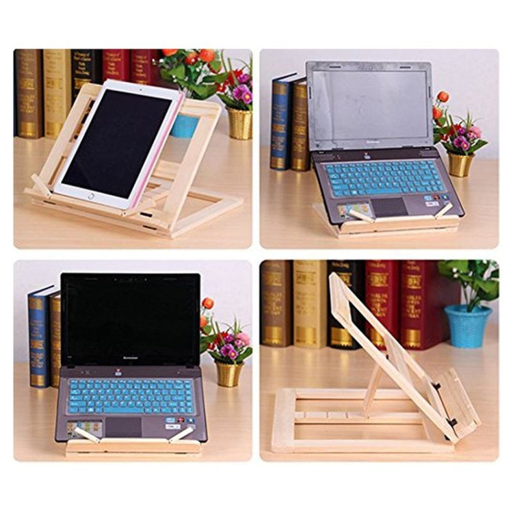Wooden Frame Book Reading Bookshelf Bracket Support Tablet PC Music Stand Drawing Easel