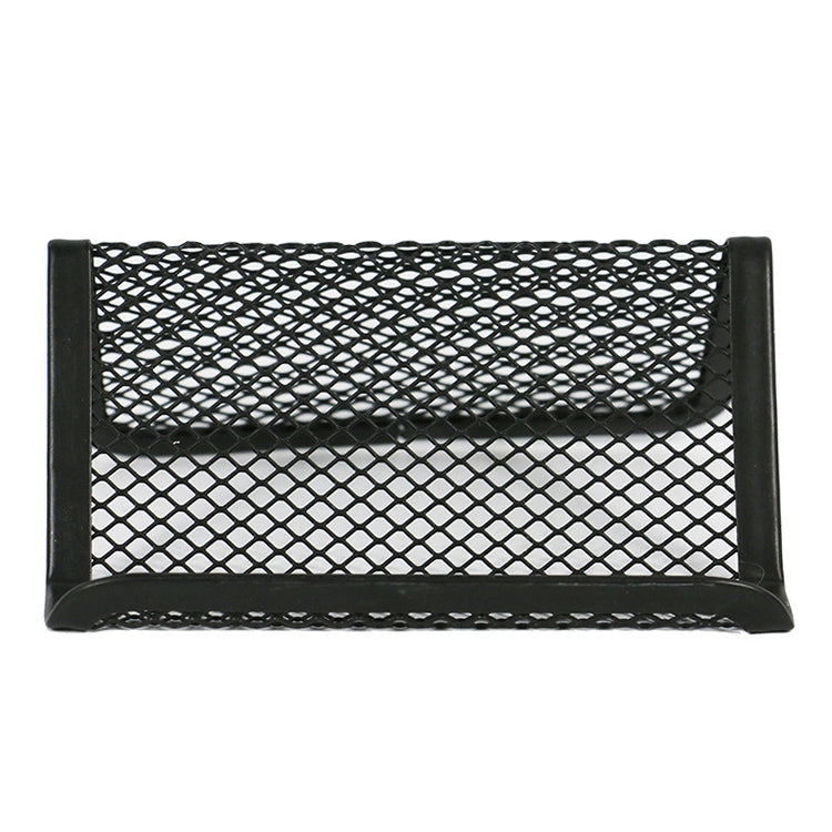 5 PCS Office Convenient Practical Metal Mesh Card Holder