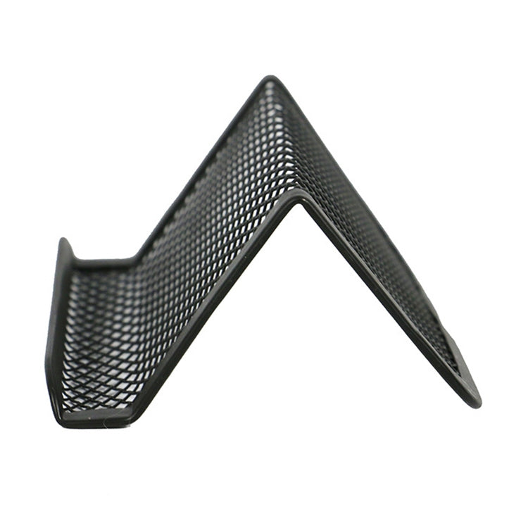 5 PCS Office Convenient Practical Metal Mesh Card Holder
