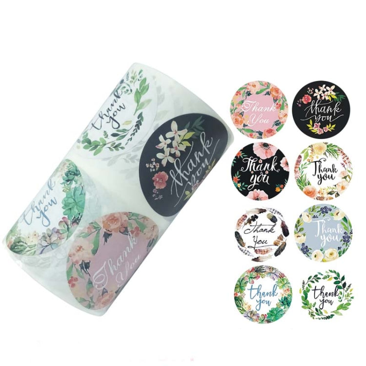 Rolled Floral Thank You Seal Envelope Decoration Wedding Decoration