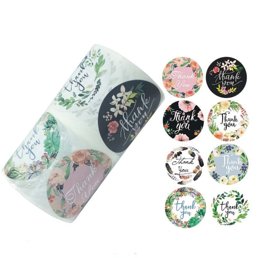 Rolled Floral Thank You Seal Envelope Decoration Wedding Decoration