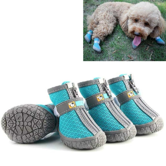 4 PCS / Set Breathable Non-slip Wear-resistant Dog Shoes Pet Supplies