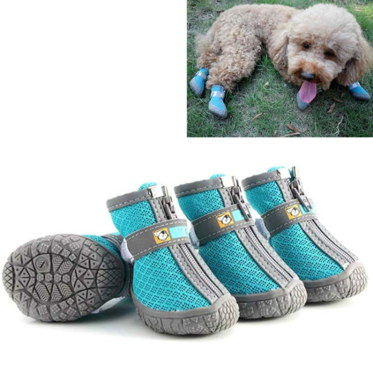 4 PCS / Set Breathable Non-slip Wear-resistant Dog Shoes Pet Supplies