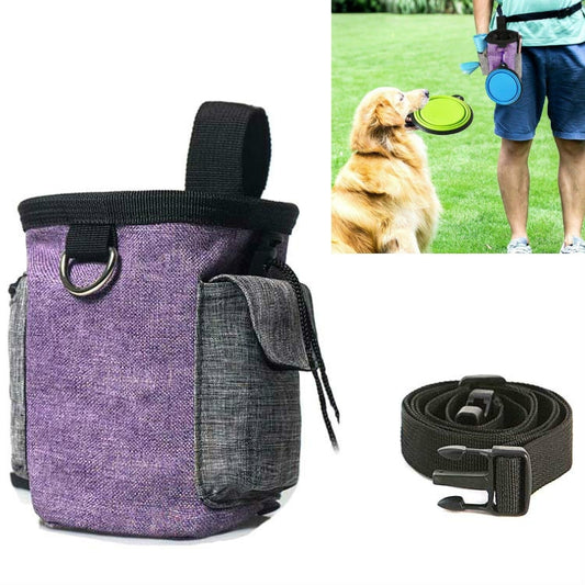 Pet Training Waist Bag With Belt Portable Outing Training Pet Snack Bag