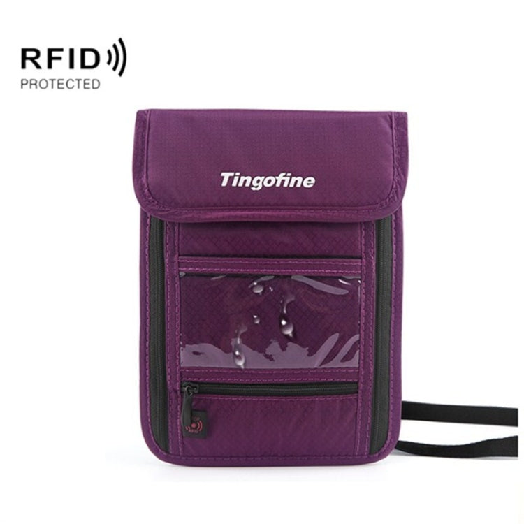 Travel Storage Messenger Passport Bag Multifunctional RFID Anti-Theft Hanging Neck Document Bag Card Bag