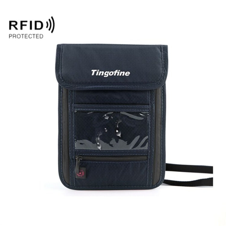 Travel Storage Messenger Passport Bag Multifunctional RFID Anti-Theft Hanging Neck Document Bag Card Bag