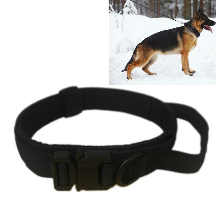 Nylon Thickened Large And Medium-Sized Dog Traction Collar Pet Collar, M, L, XL
