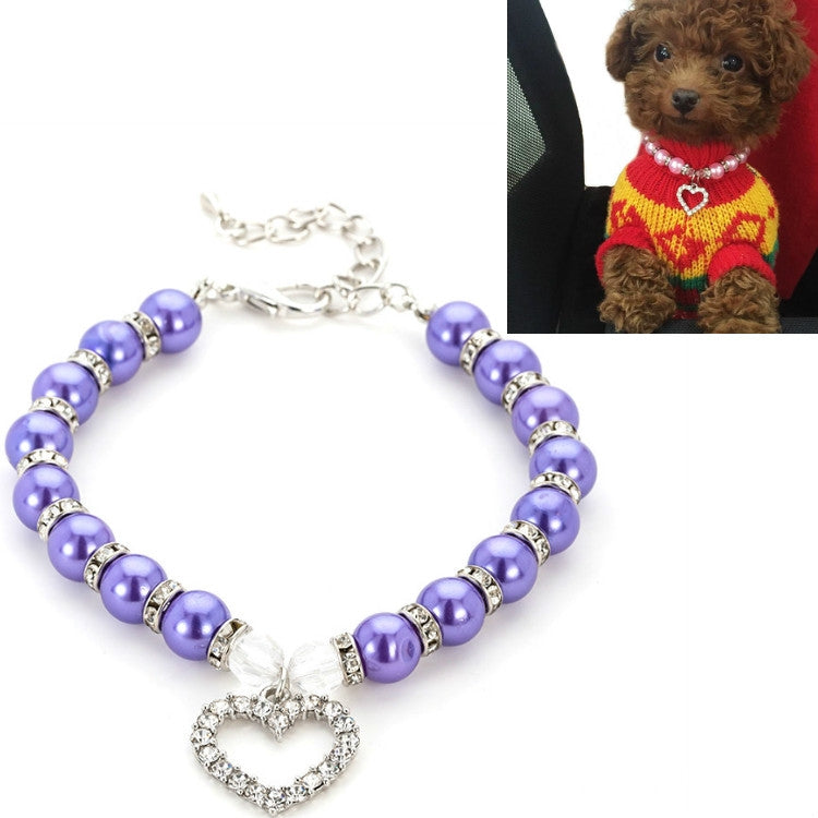 Pet Supplies Pearl Necklace Pet Collars Cat and Dog Accessories