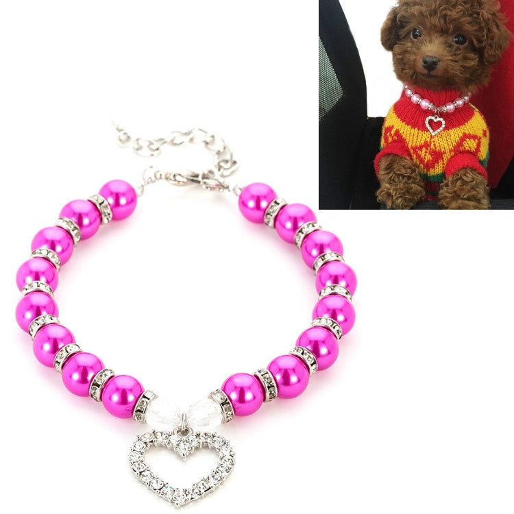 Pet Supplies Pearl Necklace Pet Collars Cat and Dog Accessories