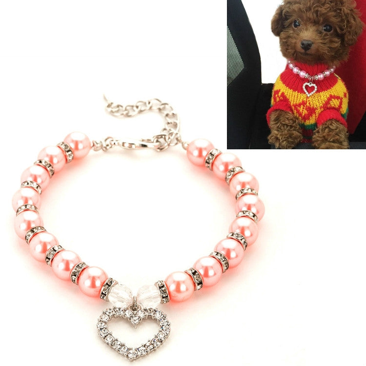 Pet Supplies Pearl Necklace Pet Collars Cat and Dog Accessories