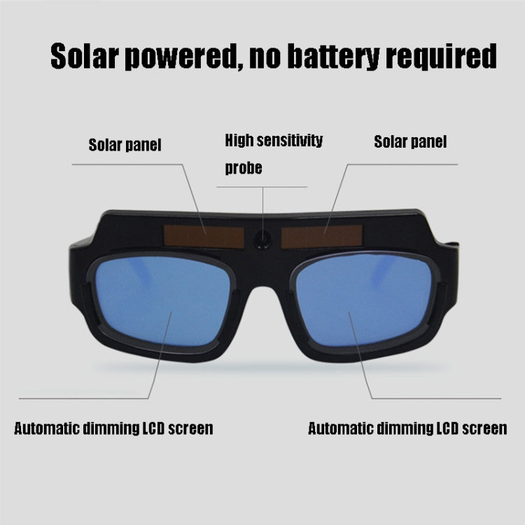 Welding Anti-Ultraviolet And Anti-Glare Auto-Dimming Welding Goggles