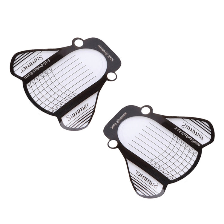 500PCS/Set Nail Art Acrylic UV Gel Tips Extension Builder Form Guide Stencil Manicure Tools