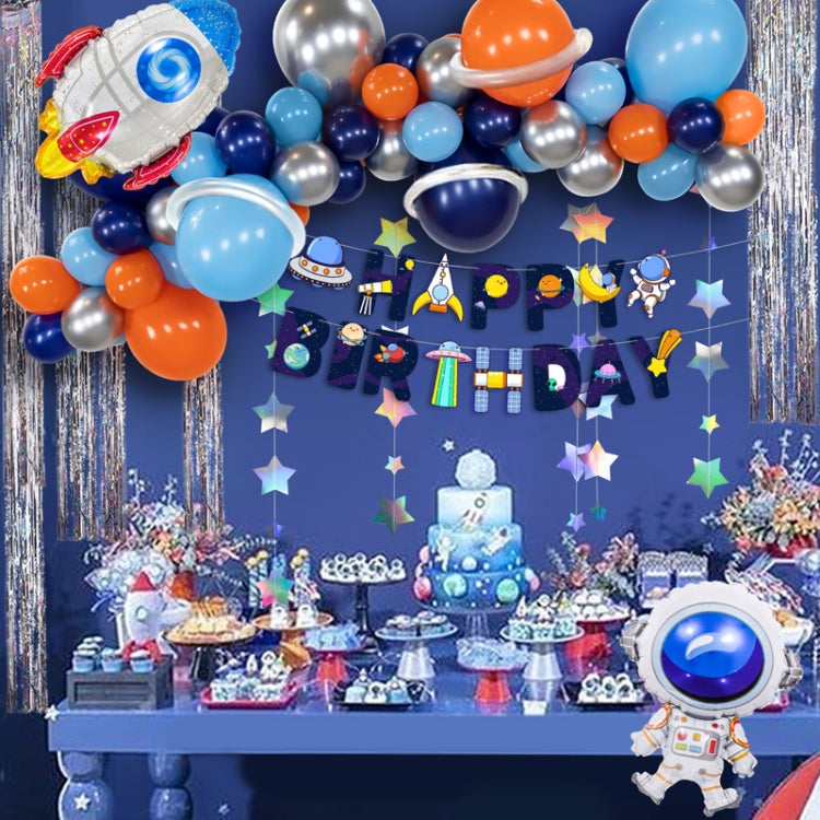 Wandering Earth Astronaut Theme Balloon Set Birthday Party Rocket Balloon Decoration Aluminum Film Balloon