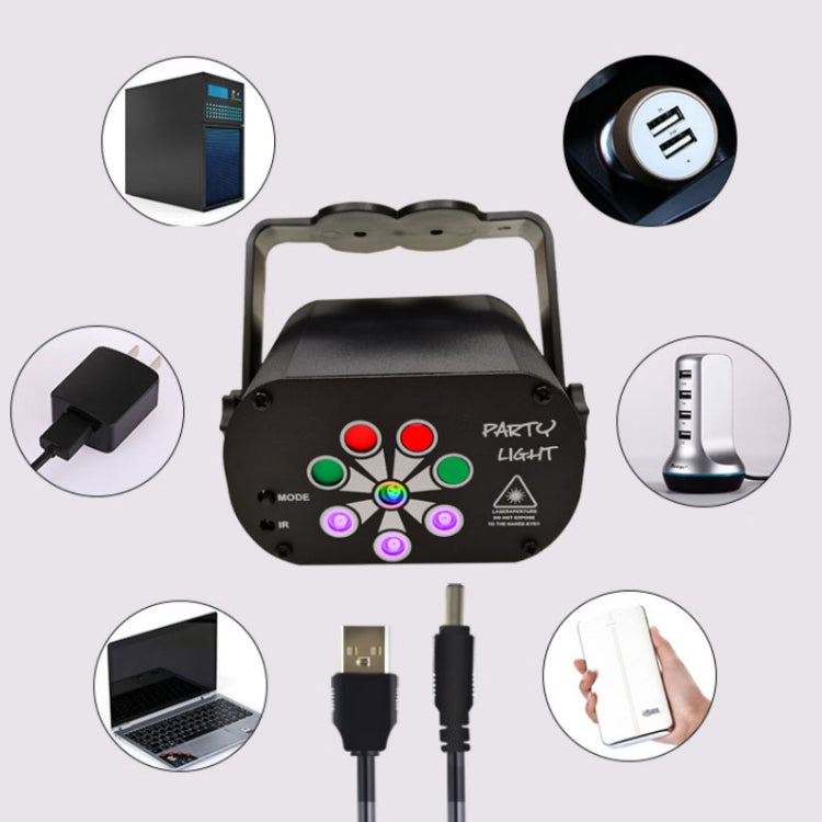 R90 8W UV Mini Laser Light Sound Control Induction Stage Atmosphere Light Bar KTV Laser Light