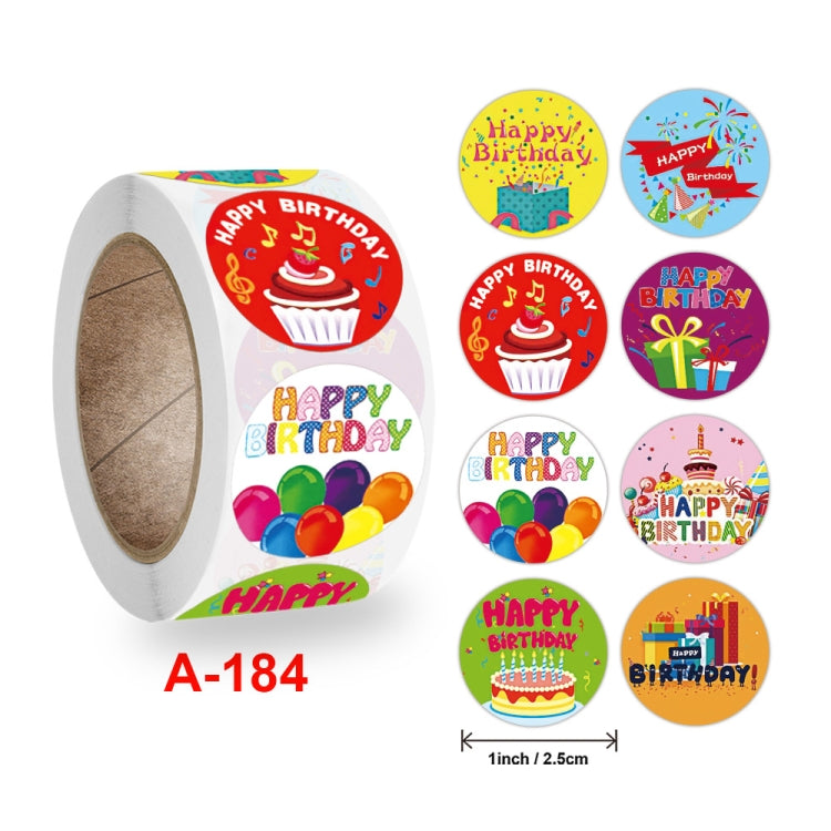 Children Happy Birthday Stickers Decorations Greeting Cards Label, 2.5 cm / 1inch