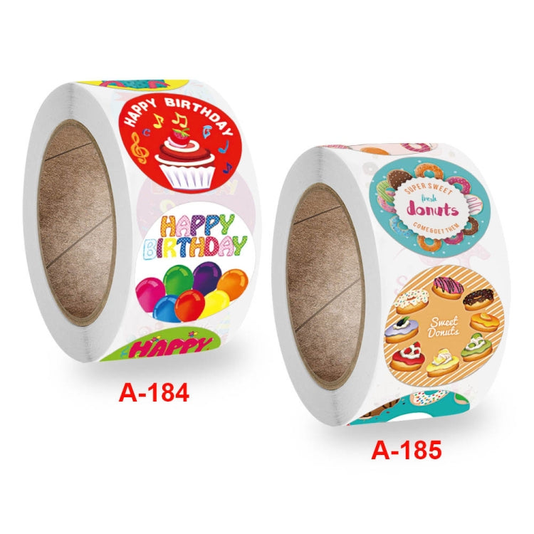 Children Happy Birthday Stickers Decorations Greeting Cards Label, 2.5 cm / 1inch