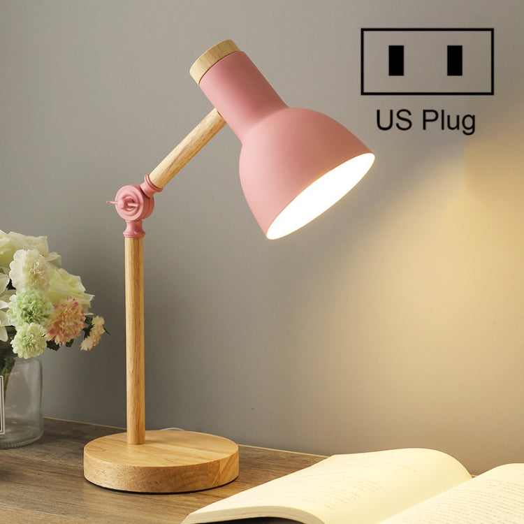 T1062 Dormitory Eye Protection Desk Lamp Bbedroom Bedside Wood Lamp